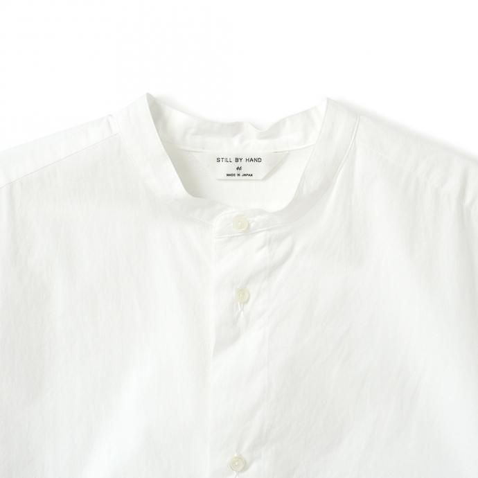 162219481 STILL BY HAND / SH04213 バンドカラーシャツ - White<img class='new_mark_img2' src='https://img.shop-pro.jp/img/new/icons47.gif' style='border:none;display:inline;margin:0px;padding:0px;width:auto;' /> 02