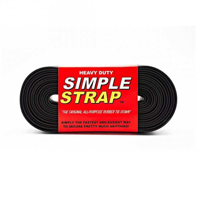162646311 SIMPLE STRAP / Heavy Duty - Black シンプルストラップ ヘビーデューティ ブラック 01