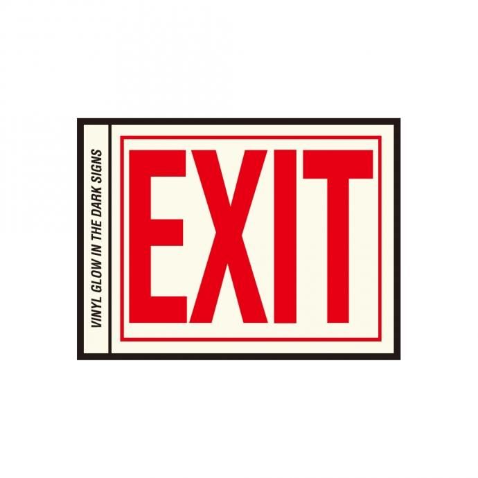 162660184 HY-KO / 8x11 EXIT ステッカーサイン グロー<img class='new_mark_img2' src='https://img.shop-pro.jp/img/new/icons47.gif' style='border:none;display:inline;margin:0px;padding:0px;width:auto;' /> 01