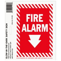 HY-KO / 5x7 FIRE ALARM ステッカーサイン グロー<img class='new_mark_img2' src='https://img.shop-pro.jp/img/new/icons47.gif' style='border:none;display:inline;margin:0px;padding:0px;width:auto;' />