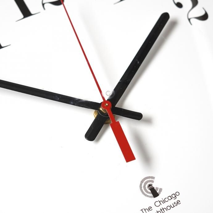 162831602 The Chicago Lighthouse / 12.75 Wall Clock ウォールクロック ブラック/ホワイト 02