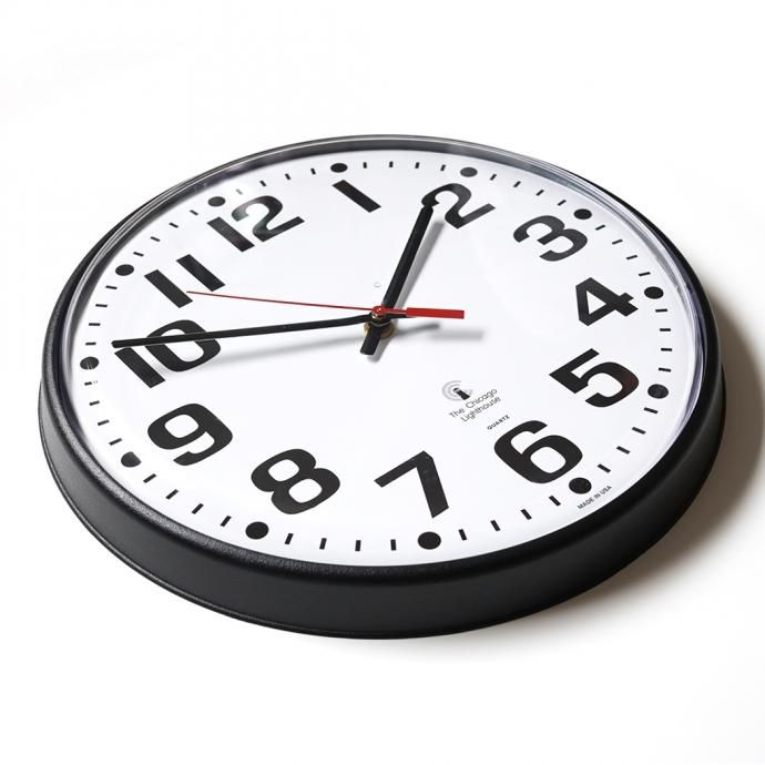 162833096 The Chicago Lighthouse / 12.75 Bold Number Wall Clock ウォールクロック ブラック/ホワイト<img class='new_mark_img2' src='https://img.shop-pro.jp/img/new/icons47.gif' style='border:none;display:inline;margin:0px;padding:0px;width:auto;' /> 02
