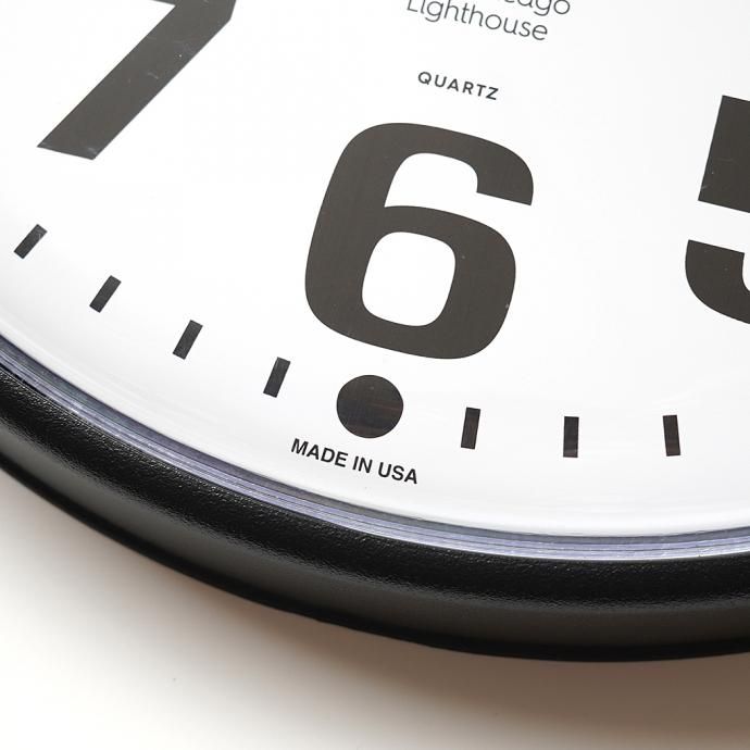 162833096 The Chicago Lighthouse / 12.75 Bold Number Wall Clock ウォールクロック ブラック/ホワイト<img class='new_mark_img2' src='https://img.shop-pro.jp/img/new/icons47.gif' style='border:none;display:inline;margin:0px;padding:0px;width:auto;' /> 02