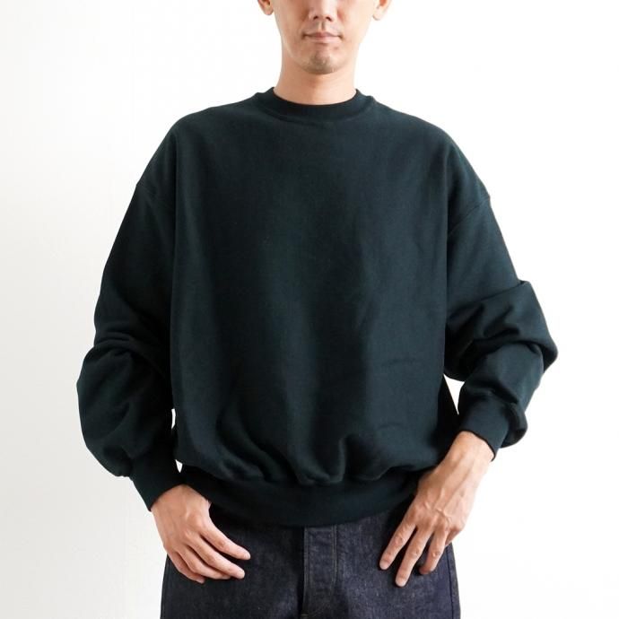 162941366 blurhms ROOTSTOCK / Soft & Hard Sweat Crew-neck P/O Big - BlackGreen ROOTS21F18 02