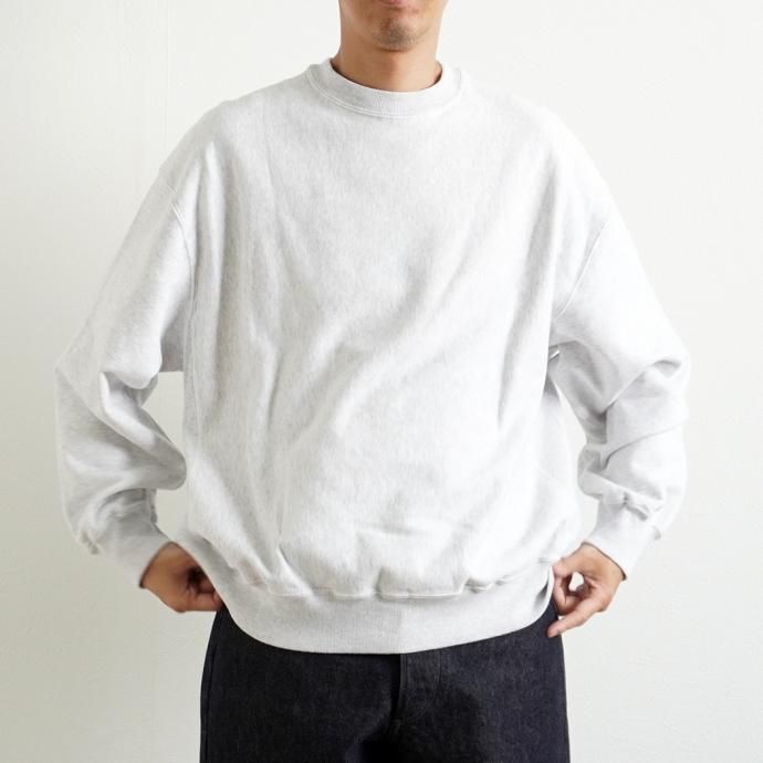 162941388 blurhms ROOTSTOCK / Soft & Hard Sweat Crew-neck P/O Big - HeatherWhite ROOTS21F18 02