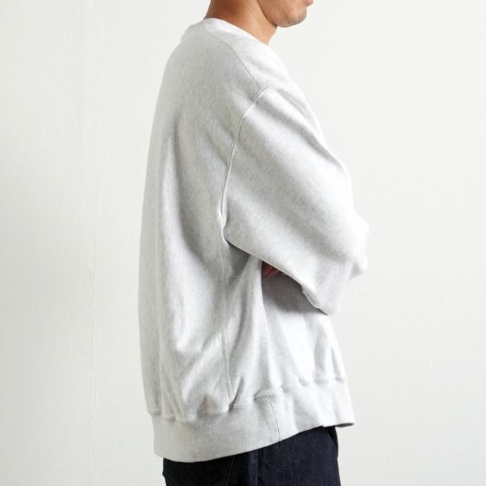 162941388 blurhms ROOTSTOCK / Soft & Hard Sweat Crew-neck P/O Big - HeatherWhite ROOTS21F18 02