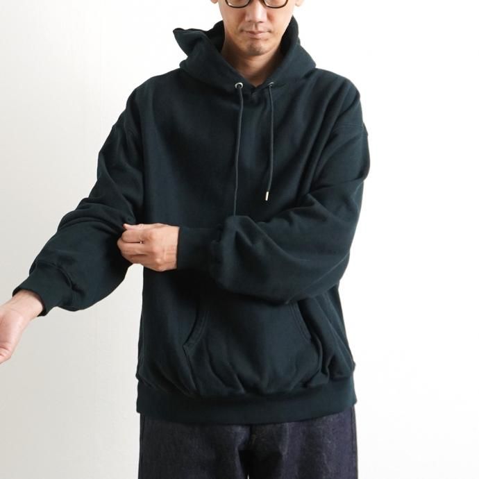 162941460 blurhms ROOTSTOCK / Soft & Hard Sweat Hoodie P/O Big - BlackGreen ROOTS21F17 02