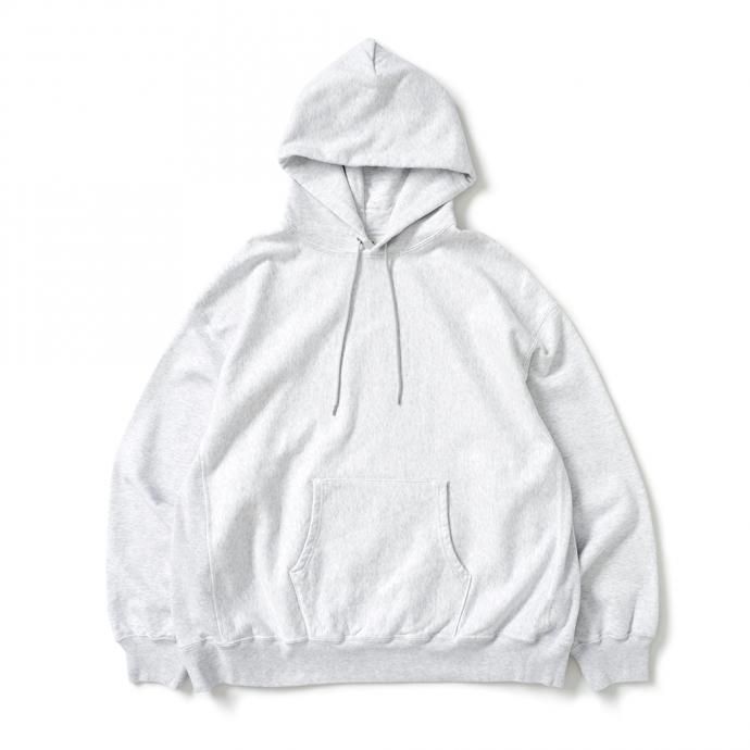 162941495 blurhms ROOTSTOCK / Soft & Hard Sweat Hoodie P/O Big - HeatherWhite ROOTS21F17 01
