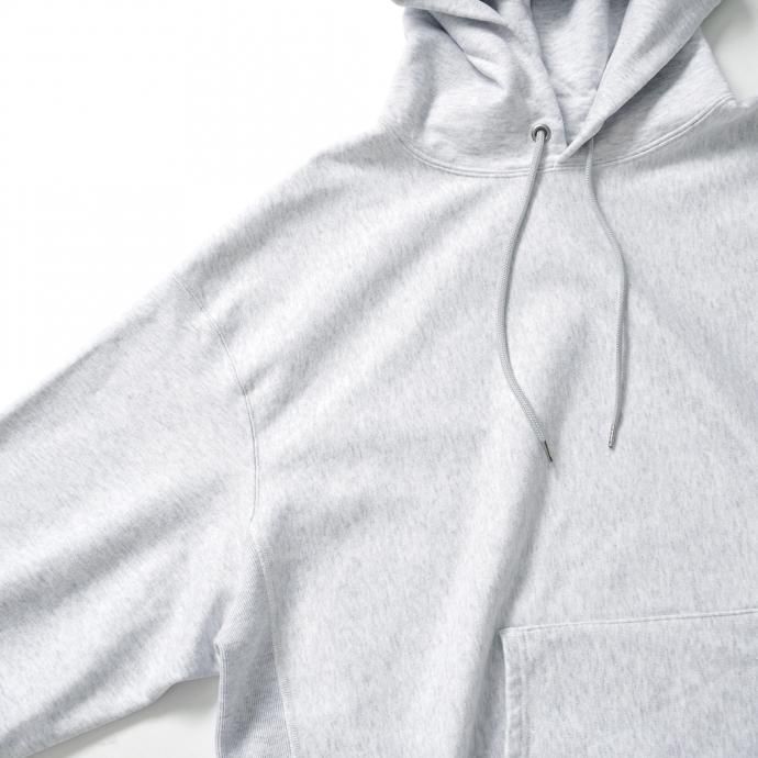 162941495 blurhms ROOTSTOCK / Soft & Hard Sweat Hoodie P/O Big - HeatherWhite ROOTS21F17 02