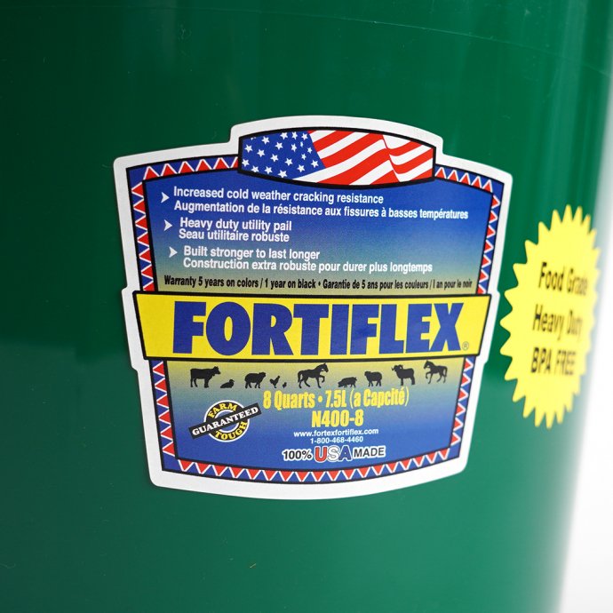162970873 FORTIFLEX / Utility Bucket 8-Quart アメリカ製バケツ - White 02