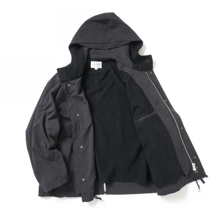 162988102 STILL BY HAND / BL01213 ナイロン フーデッドブルゾン - Ink Black<img class='new_mark_img2' src='https://img.shop-pro.jp/img/new/icons47.gif' style='border:none;display:inline;margin:0px;padding:0px;width:auto;' /> 02