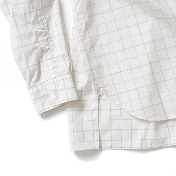162988192 STILL BY HAND / SH01211 ボタンダウンシャツ - White Check 02