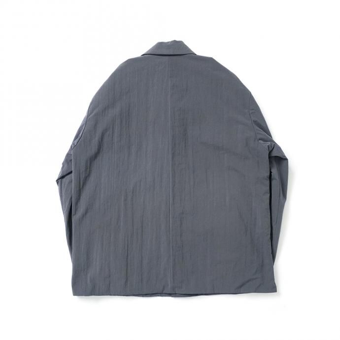 162988354 STILL BY HAND / BL02213 塩縮ナイロン カバーオールジャケット - Slate Grey 02