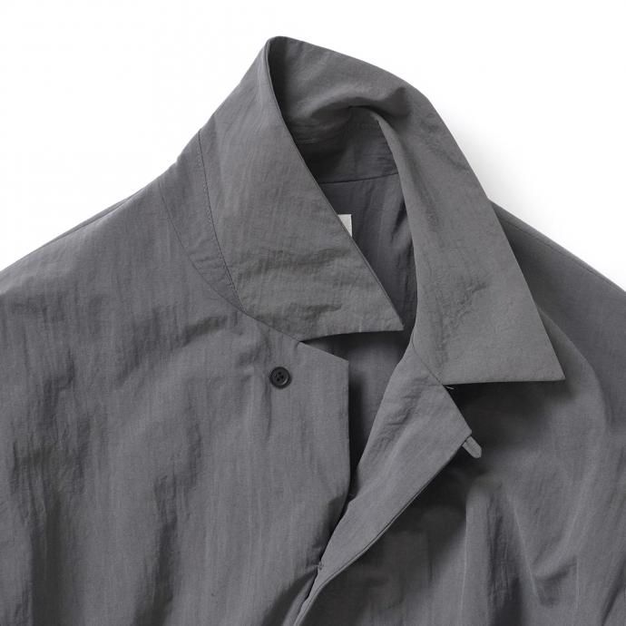 162988354 STILL BY HAND / BL02213 塩縮ナイロン カバーオールジャケット - Slate Grey 02