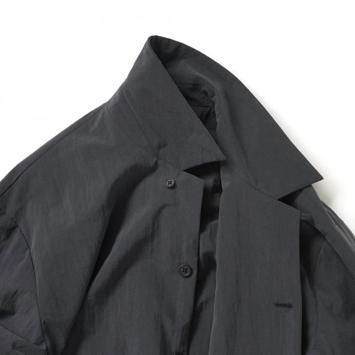 162988409 STILL BY HAND / BL02213 塩縮ナイロン カバーオールジャケット - Ink Black<img class='new_mark_img2' src='https://img.shop-pro.jp/img/new/icons47.gif' style='border:none;display:inline;margin:0px;padding:0px;width:auto;' /> 02
