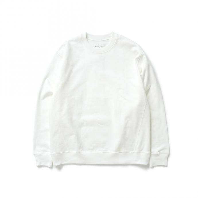 162988539 STILL BY HAND / CS01213 クルーネックスウェット - Off White 01
