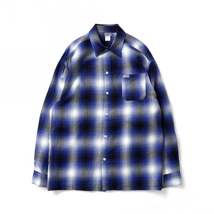 163112416 CalTop / 2000 オンブレチェック L/Sシャツ - Royal/White<img class='new_mark_img2' src='https://img.shop-pro.jp/img/new/icons47.gif' style='border:none;display:inline;margin:0px;padding:0px;width:auto;' /> 01