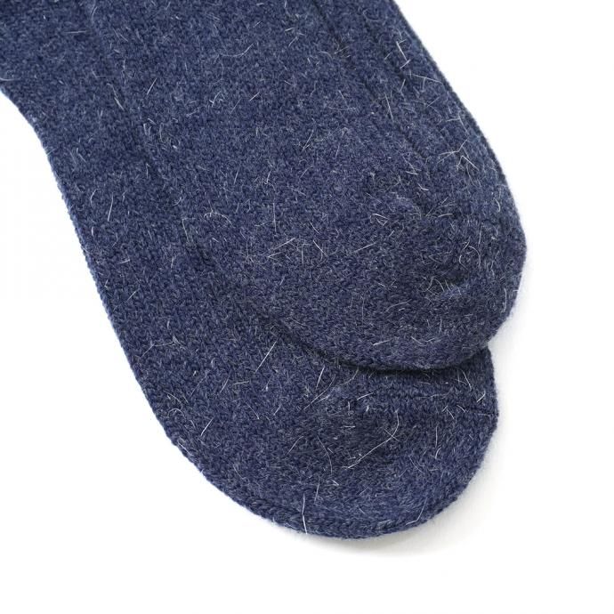 163194161 Trad Marks / Old Rib Socks Angora 󥴥麮֥å - Indigo 02