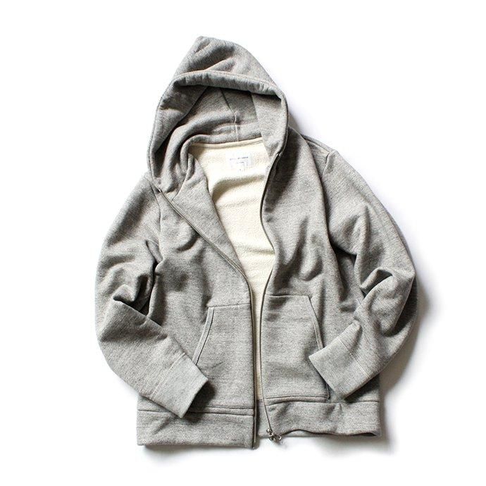 163376119 STILL BY HAND / CS00213 ジップフロント 度詰めスウェットパーカー - Heather Grey 02