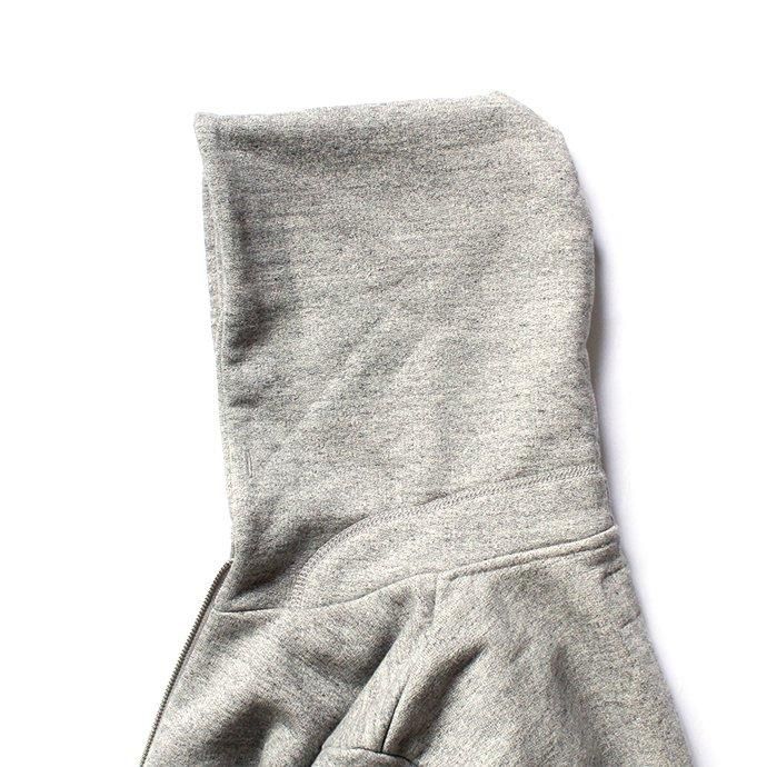 163376119 STILL BY HAND / CS00213 ジップフロント 度詰めスウェットパーカー - Heather Grey 02