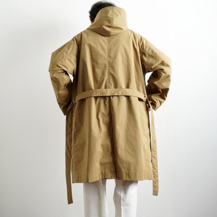 163474154 STILL BY HAND / CO02213 ウールライナー フーデッドコート - Black 02