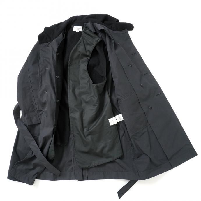 163474154 STILL BY HAND / CO02213 ウールライナー フーデッドコート - Black 02