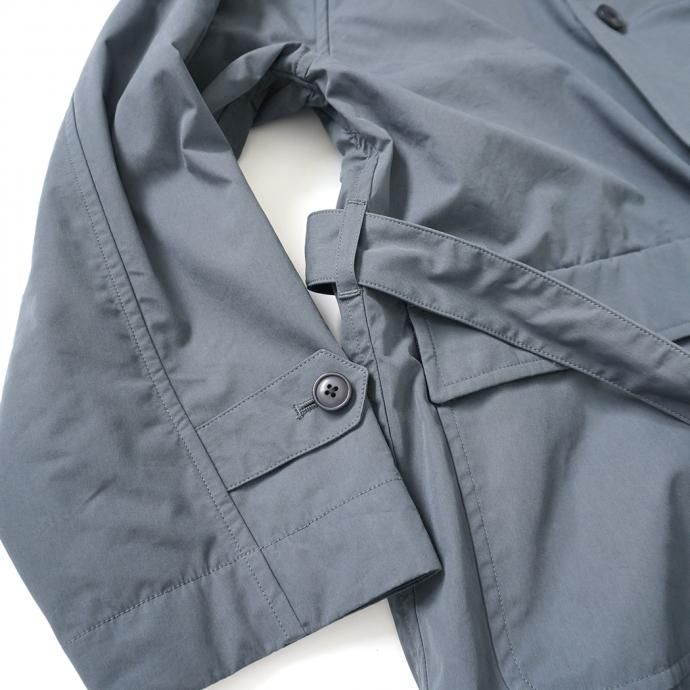 163474170 STILL BY HAND / CO02213 ウールライナー フーデッドコート - Blue Grey 02