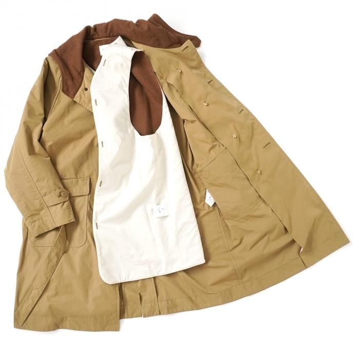 163474190 STILL BY HAND / CO02213 ウールライナー フーデッドコート - Beige 02
