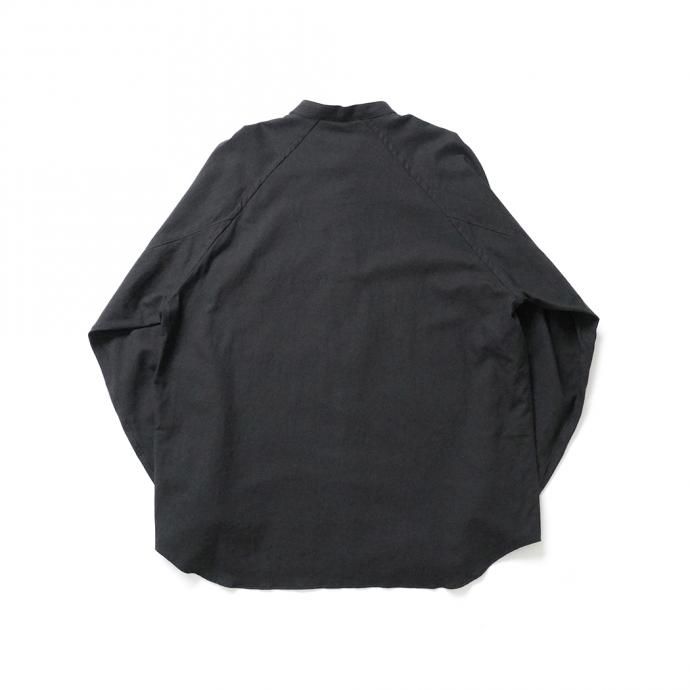 164319959 STILL BY HAND / SH01214 バンドカラーシャツ - Charcoal 02