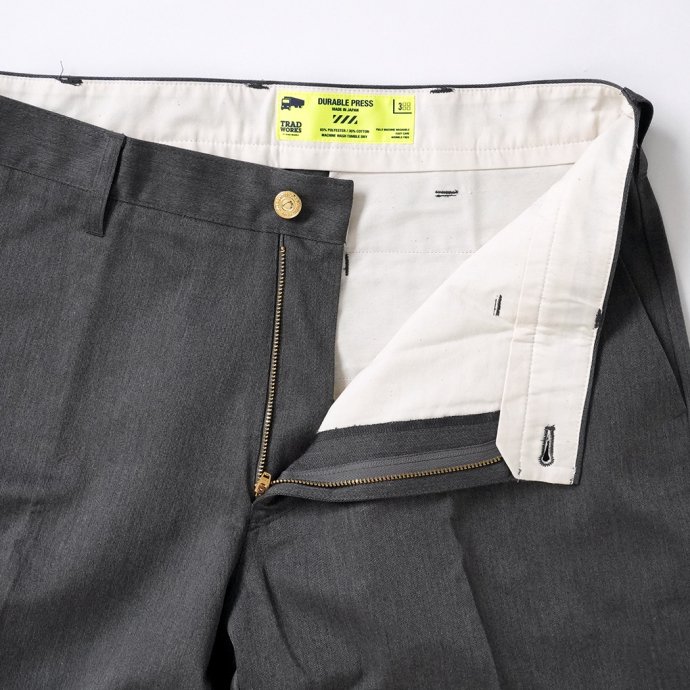 Trad Marks / Work Slacks - Dark Heather Gray ワークスラックス ダークヘザーグレー