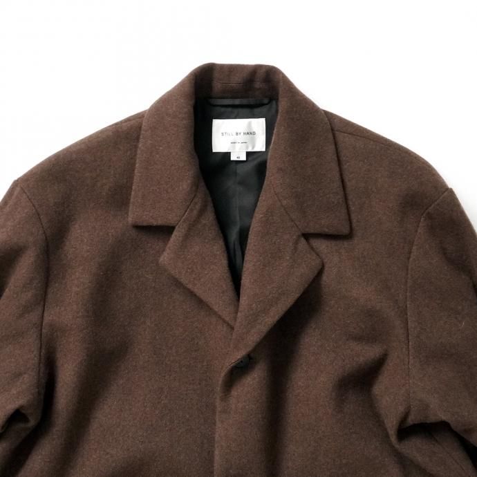 164595516 STILL BY HAND / JK01214 メルトンジャケット - Brown 02
