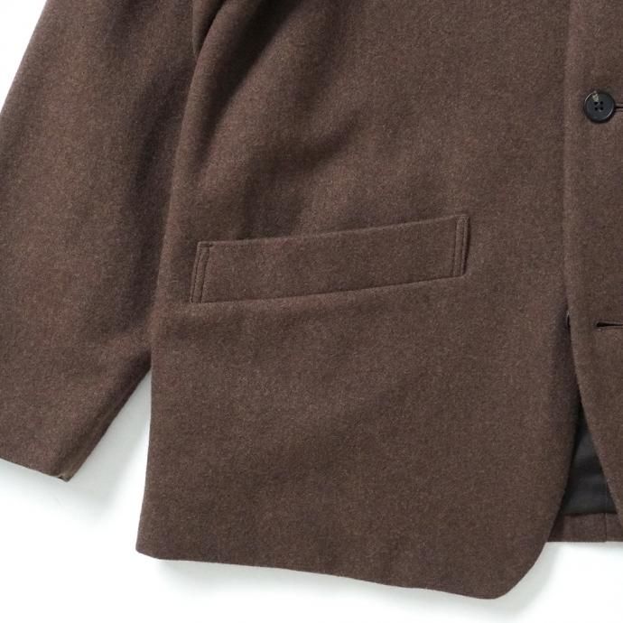 164595516 STILL BY HAND / JK01214 メルトンジャケット - Brown 02