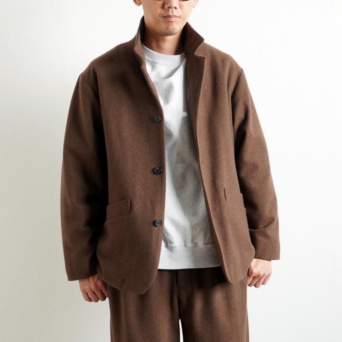 164595516 STILL BY HAND / JK01214 メルトンジャケット - Brown 02