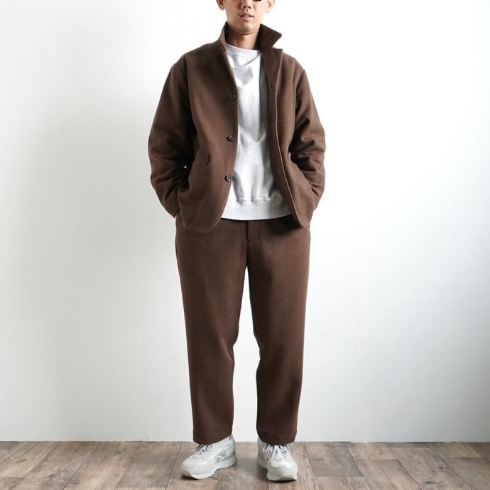 164595516 STILL BY HAND / JK01214 メルトンジャケット - Brown 02