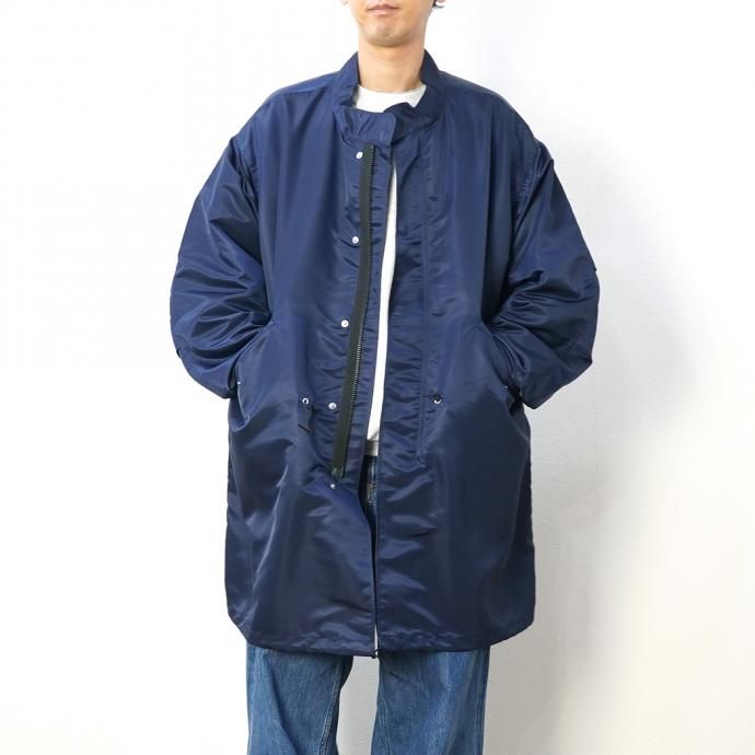164939441 Powderhorn Mountaineering / P.H.M. MODS COAT_MA ナイロン モッズコート PH21FW-003 - Navy 02