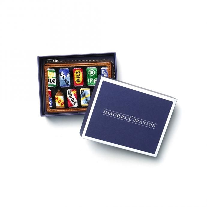 165560886 DG THE DRY GOODS / Needlepoint L-Shaped Zip Card Wallet - Dancing Bears ジップウォレット クマ<img class='new_mark_img2' src='https://img.shop-pro.jp/img/new/icons47.gif' style='border:none;display:inline;margin:0px;padding:0px;width:auto;' /> 02