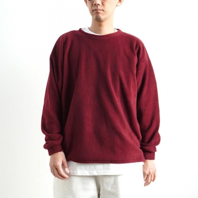 165576258 SMOKE T ONE / POLAR FLEECE L/S ե꡼ĹµT - Burgundy 02