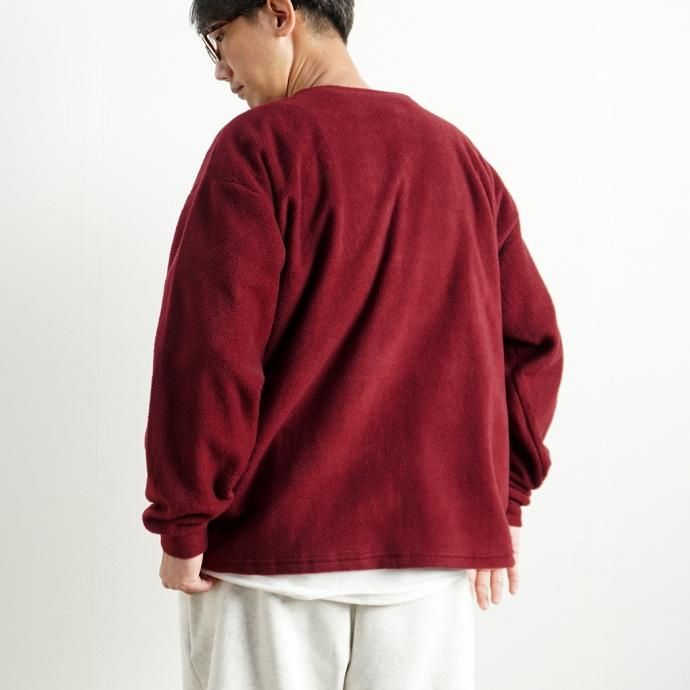 165576258 SMOKE T ONE / POLAR FLEECE L/S ե꡼ĹµT - Burgundy 02