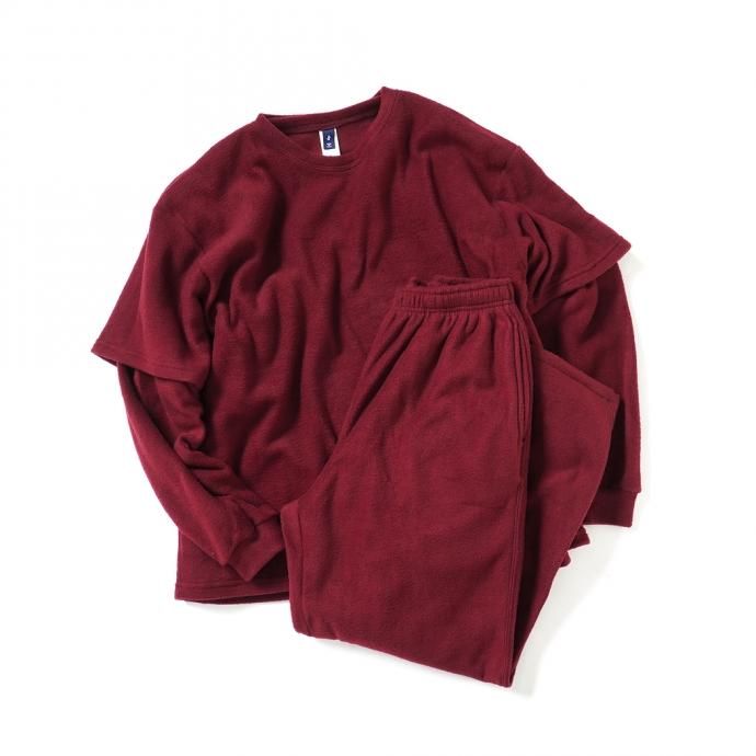 165576258 SMOKE T ONE / POLAR FLEECE L/S ե꡼ĹµT - Burgundy 02