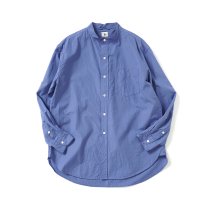 blurhms ROOTSTOCK / Broad Band Collar Shirt - SaxeBlue bROOTS22S4 ブロードバンドカラーシャツ