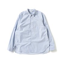 STILL BY HAND / SH00221 レギュラーカラーシャツ - BLUE STRIPE