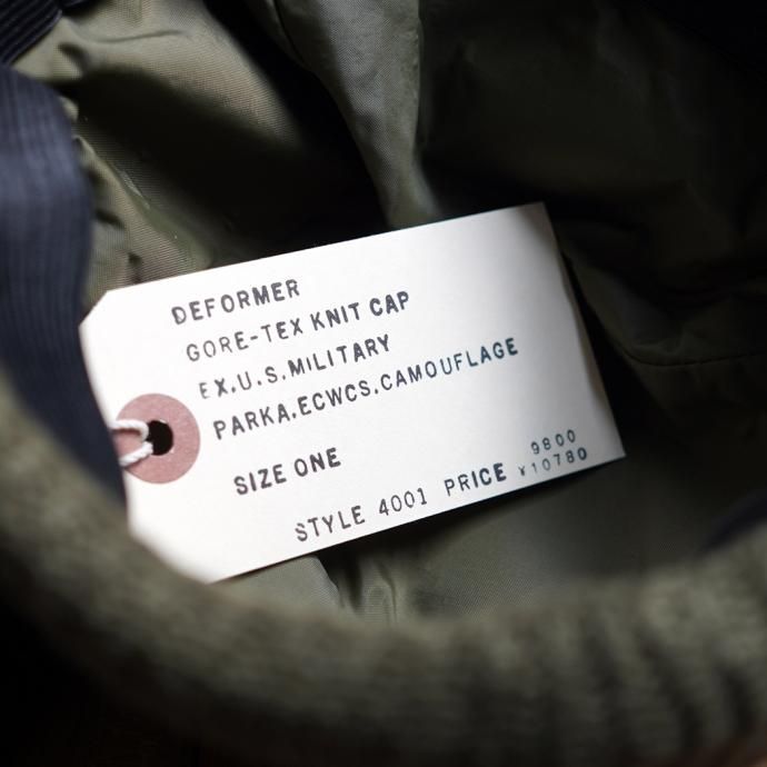 166457174 Hexico / Deformer Gore-Tex Knit Cap Ex. US Military Parka, ECWCS, Camouflage ゴアテックス リメイクニットキャップ 02