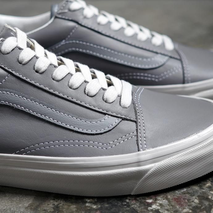 166483878 VANS / Anaheim Factory Old Skool 36 DX - V.LEA/FROST アナハイムファクトリー オールドスクール グレーレザー 02