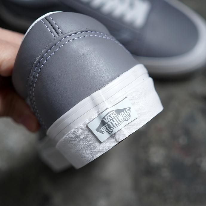 166483878 VANS / Anaheim Factory Old Skool 36 DX - V.LEA/FROST アナハイムファクトリー オールドスクール グレーレザー 02