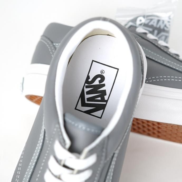 166483878 VANS / Anaheim Factory Old Skool 36 DX - V.LEA/FROST アナハイムファクトリー オールドスクール グレーレザー 02