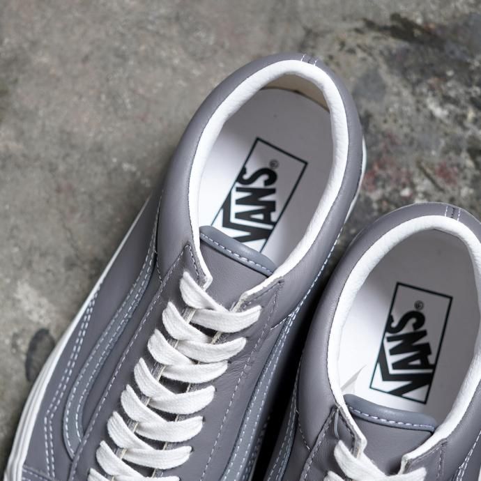 166483878 VANS / Anaheim Factory Old Skool 36 DX - V.LEA/FROST アナハイムファクトリー オールドスクール グレーレザー 02