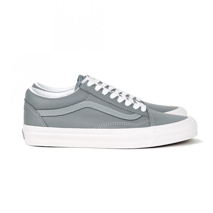 166483878 VANS / Anaheim Factory Old Skool 36 DX - V.LEA/FROST アナハイムファクトリー オールドスクール グレーレザー 02