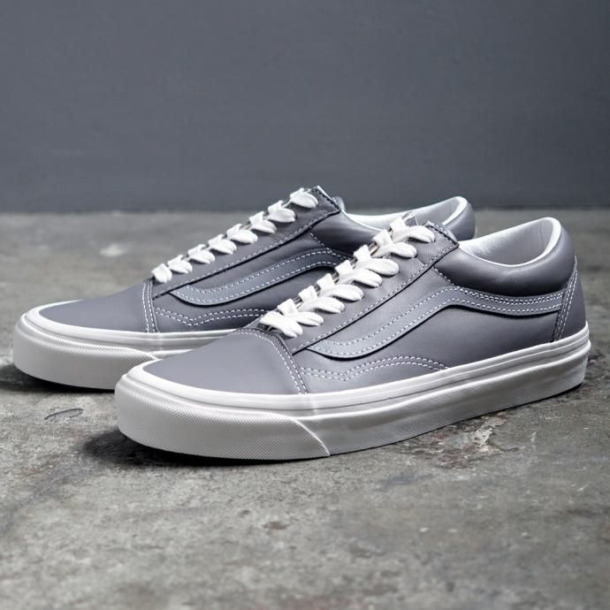166483878 VANS / Anaheim Factory Old Skool 36 DX - V.LEA/FROST アナハイムファクトリー オールドスクール グレーレザー 02