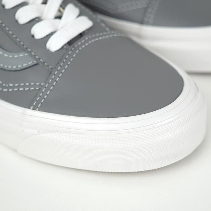 166483878 VANS / Anaheim Factory Old Skool 36 DX - V.LEA/FROST アナハイムファクトリー オールドスクール グレーレザー 02