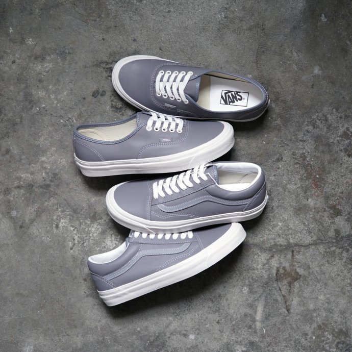 VANS / Anaheim Factory Authentic 44 DX - V.LEA/FROST アナハイムファクトリー オーセンティック  グレーレザー